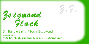 zsigmond floch business card